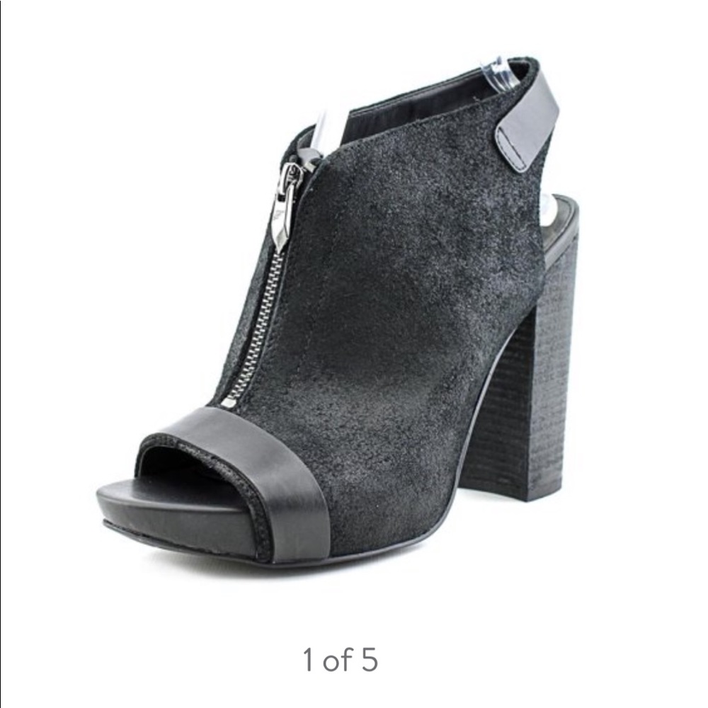 Fergie Rowley open toe leather platform